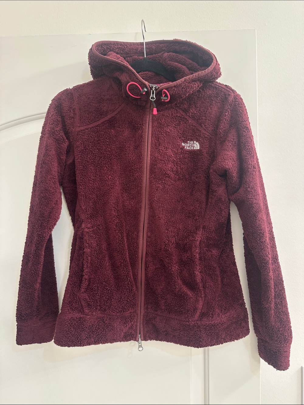 The North Face Women’s Hooded Teddy Fleece Jacket — Deep Wine